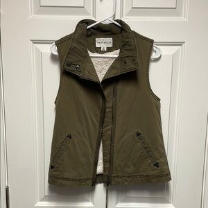 Anthropologie Green Utility Vest
